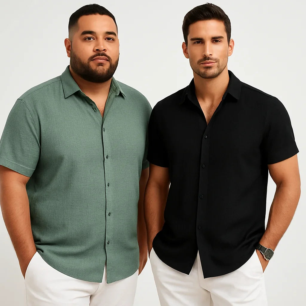 The Shess Stone Linen Shirt – Men’s Casual Lightweight Wear