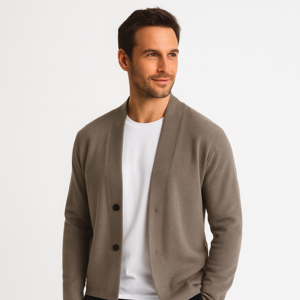 Belmont Knit Cardigan – Men’s Classic Button-Up Sweater