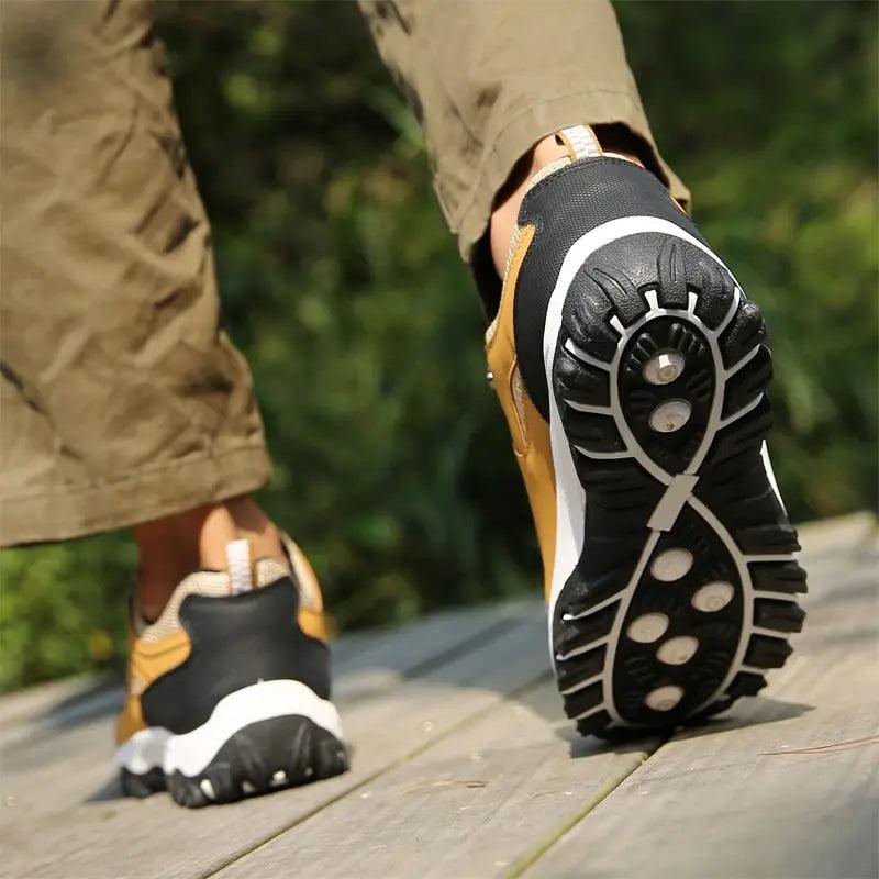 Men’s Orthopedic Hiking Shoes – Comfortable Supportive Trekking Footwear for Outdoors