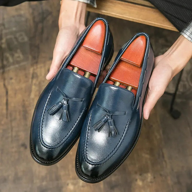 Nandy – Slip-On Leather Loafers for Men – Everyday Elegance and Comfort - Solorfit