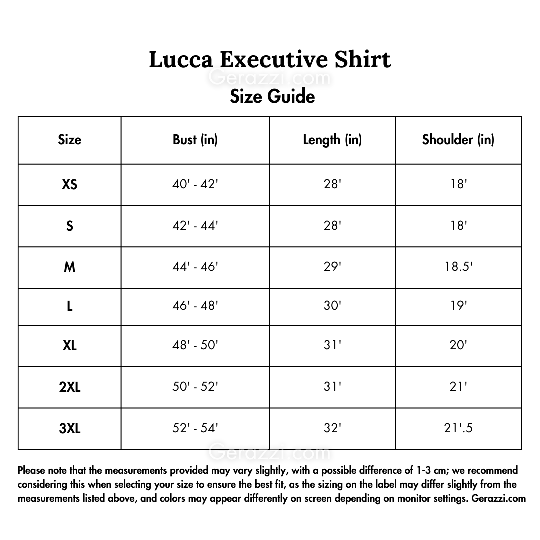Lucca Executive Men’s Shirt – Smart Tailored Business Shirt