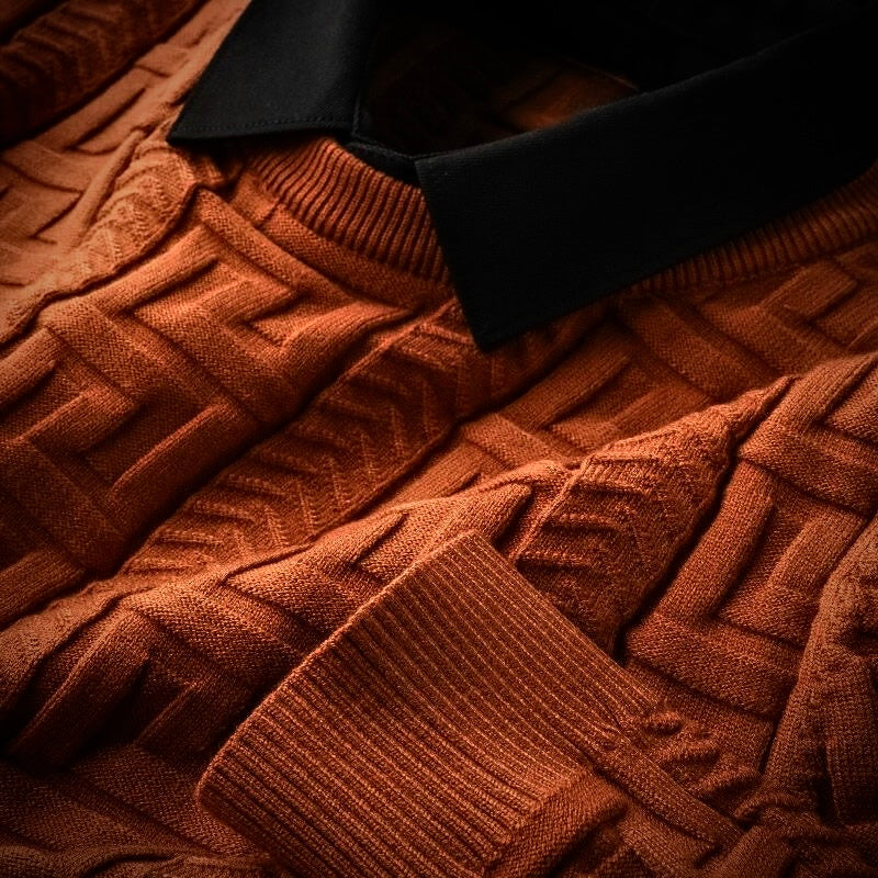 Salvador Conti Polo Sweater – Men’s Classic Knitwear