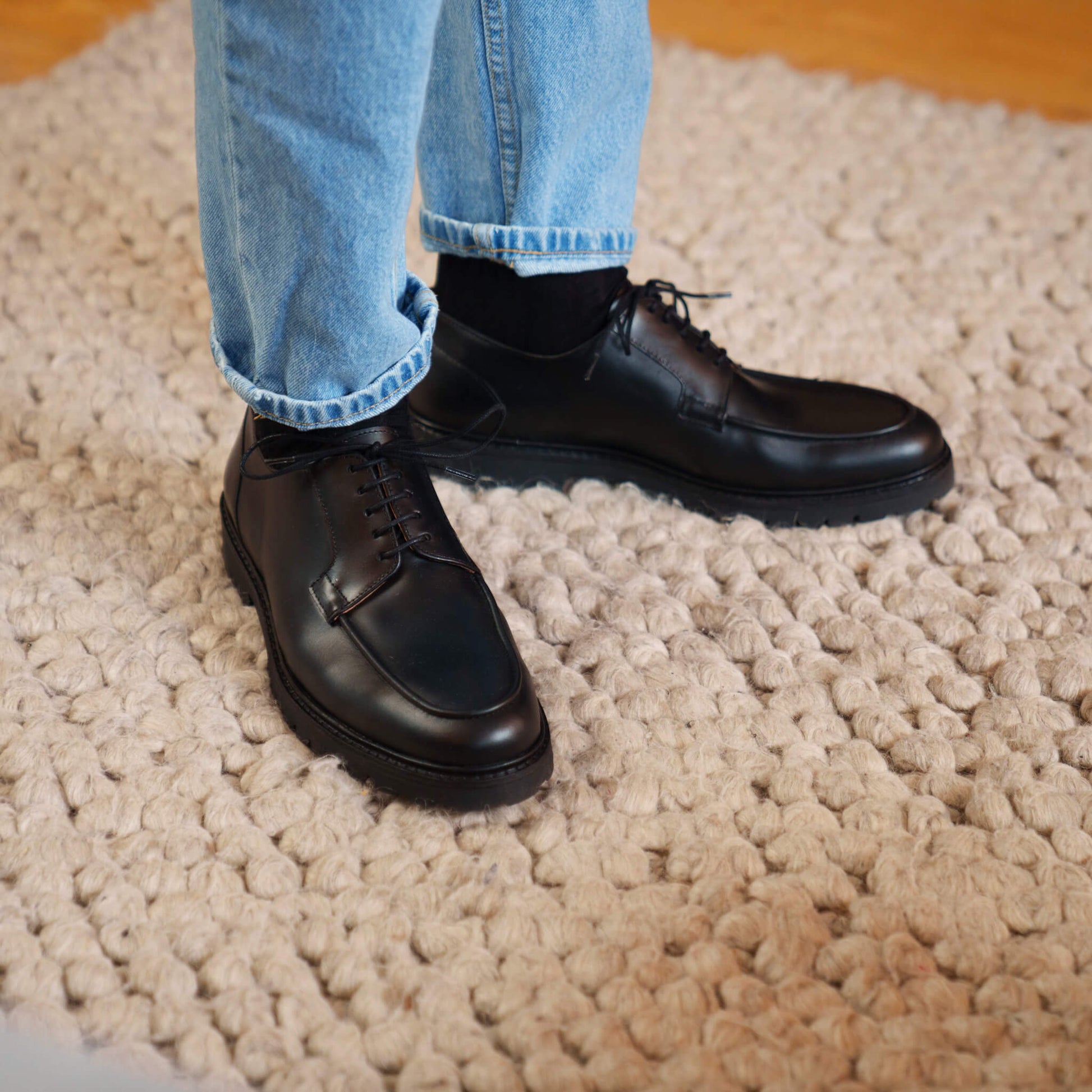 Black Classic Italian Dress Sneakers – Men’s Leather Low Top Shoes