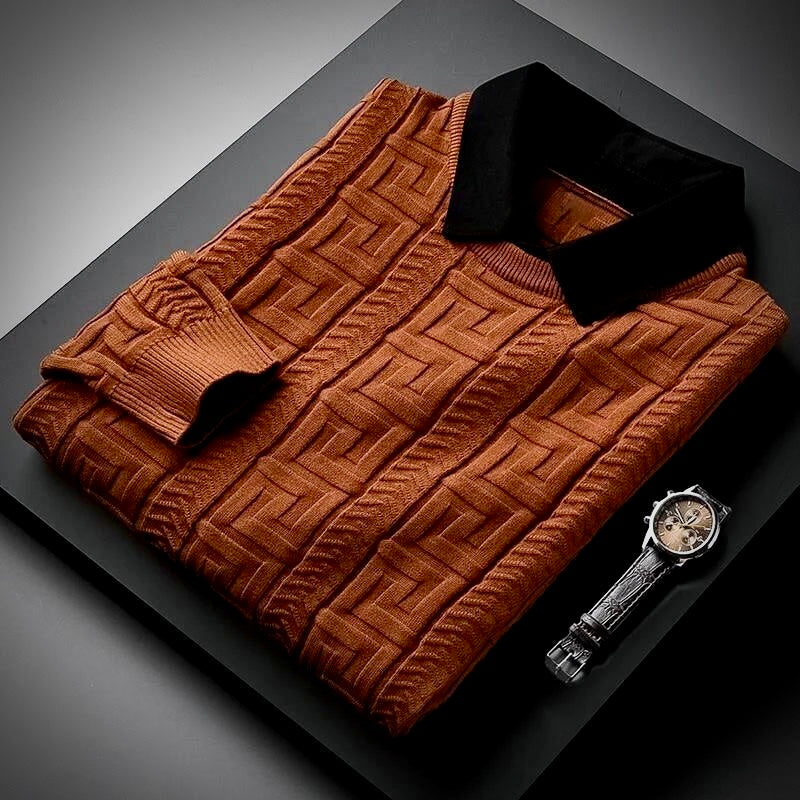 Salvador Conti Polo Sweater – Men’s Classic Knitwear