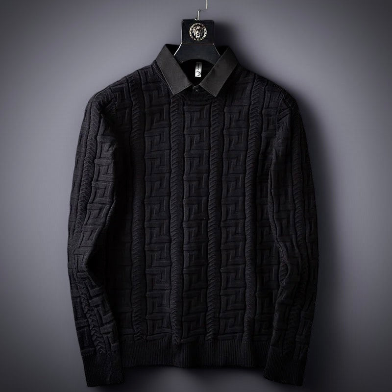 Salvador Conti Polo Sweater – Men’s Classic Knitwear