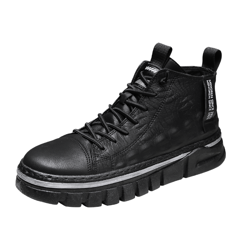 Dango Leather Sneakers – Men’s Casual Low-Top Shoes with Modern Design