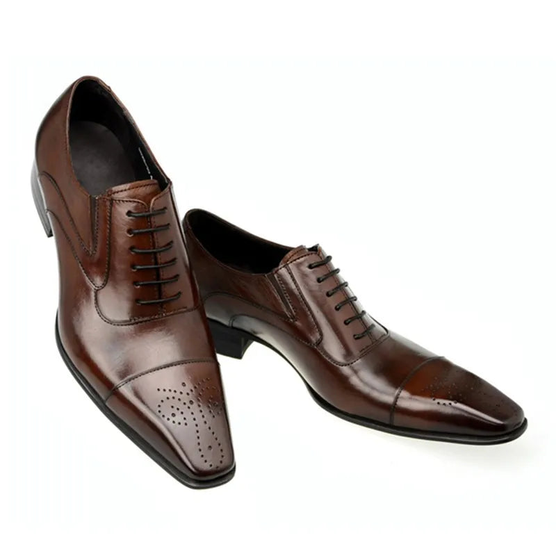 Men’s Luxury Leather Fashion Shoes – Elegant Formal and Casual Dress Footwear
