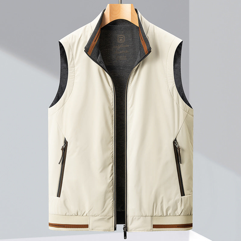 Reversible Vest – Lightweight Two-Sided Casual Bodywarmer with Pockets