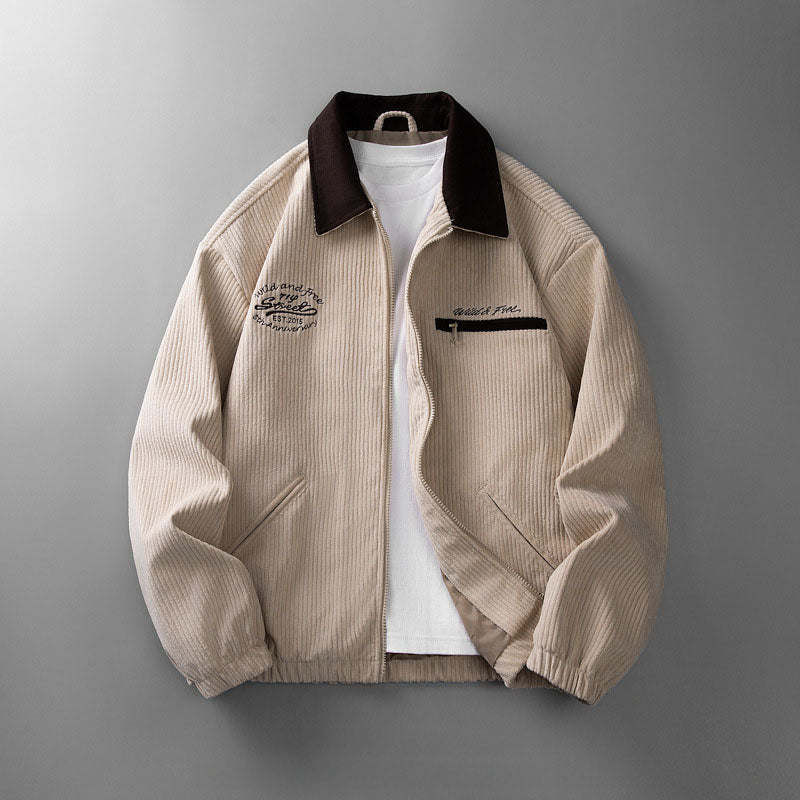 Salvador Corduroy Men Zip Jacket