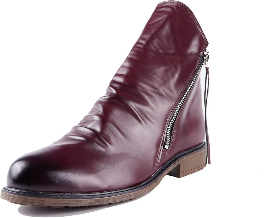 Men’s Leather Boots with Zipper – Modern Design Ankle Boots for Everyday and Formal Wear