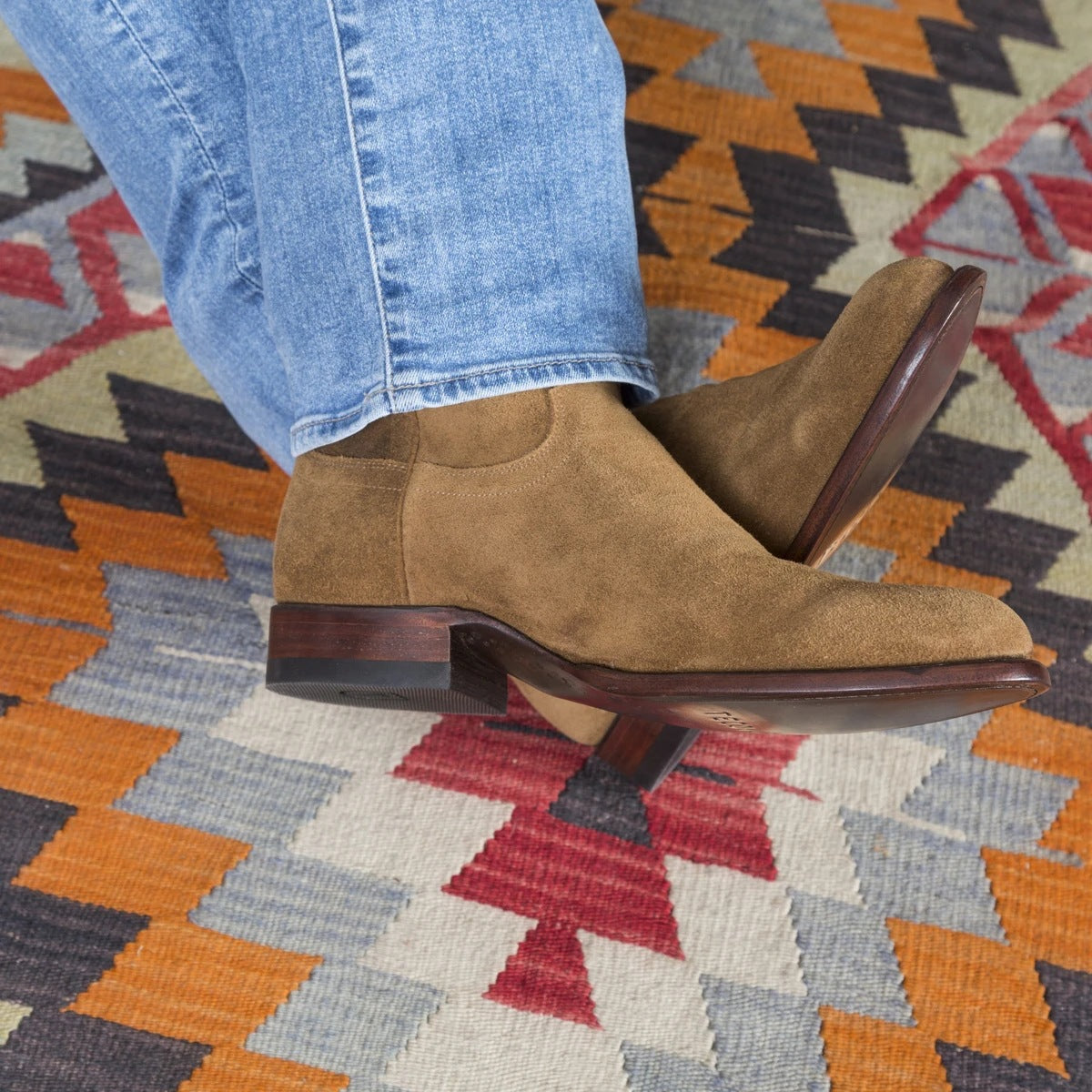 High-Top Cowboy Boots for Men – Stylish & Durable Design