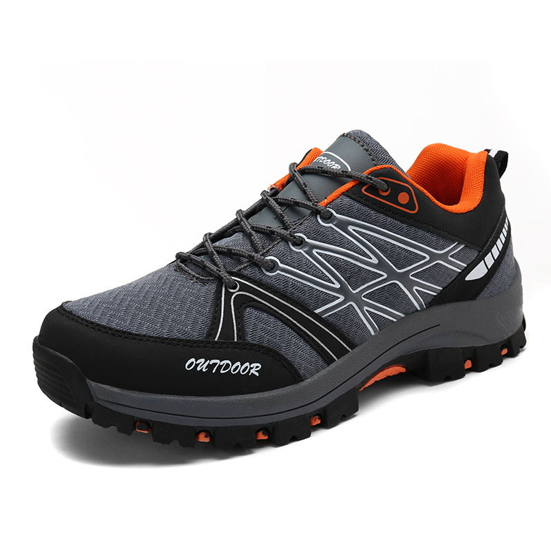 Men’s Low Top Waterproof Hiking Shoes – Durable Outdoor Safety Trekking Footwear