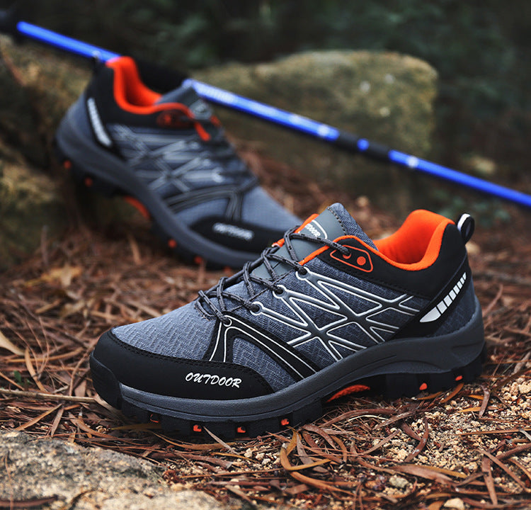 Men’s Low Top Waterproof Hiking Shoes – Durable Outdoor Safety Trekking Footwear