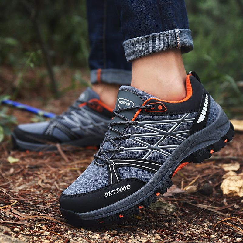 Men’s Low Top Waterproof Hiking Shoes – Durable Outdoor Safety Trekking Footwear