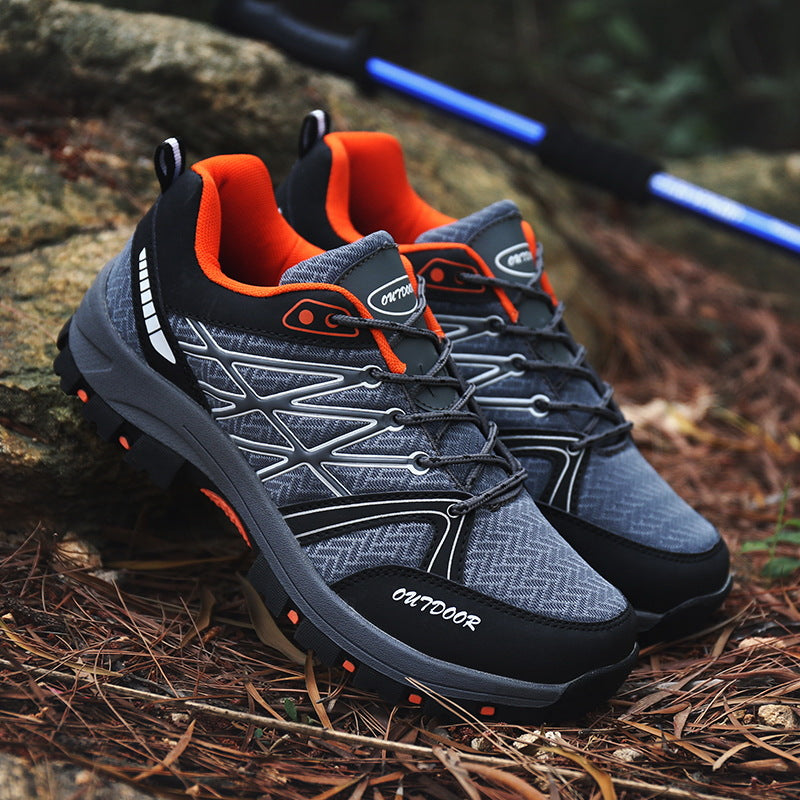 Men’s Low Top Waterproof Hiking Shoes – Durable Outdoor Safety Trekking Footwear