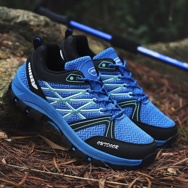 Men’s Low Top Waterproof Hiking Shoes – Durable Outdoor Safety Trekking Footwear