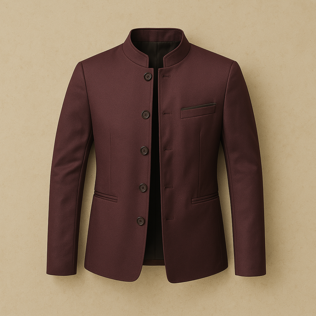 Lars – Elegant Raised Collar Blazer