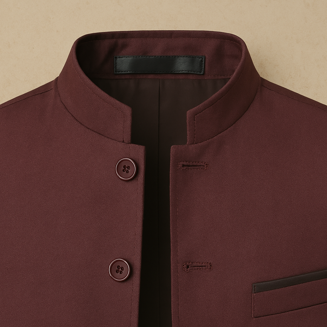 Lars – Elegant Raised Collar Blazer - Solorfit