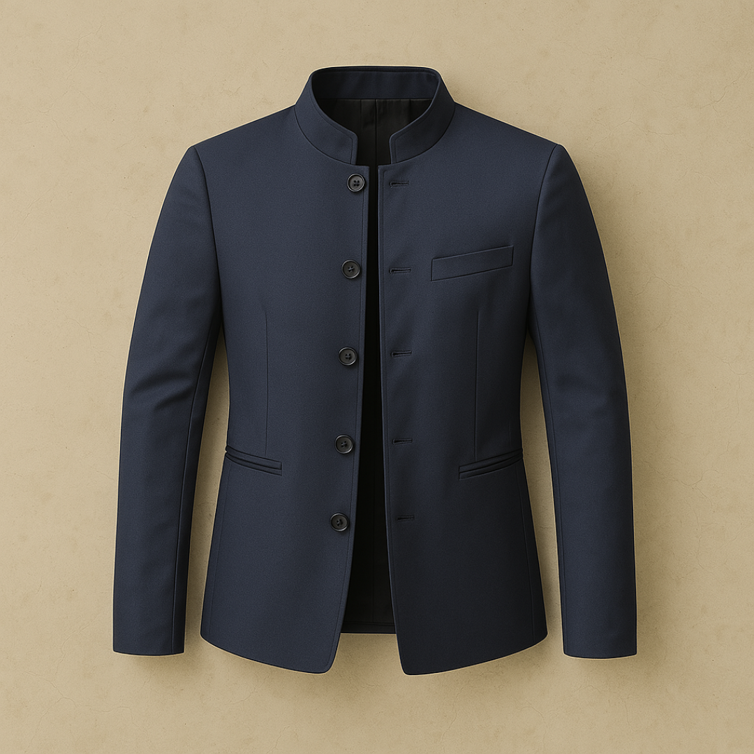 Lars – Elegant Raised Collar Blazer - Solorfit
