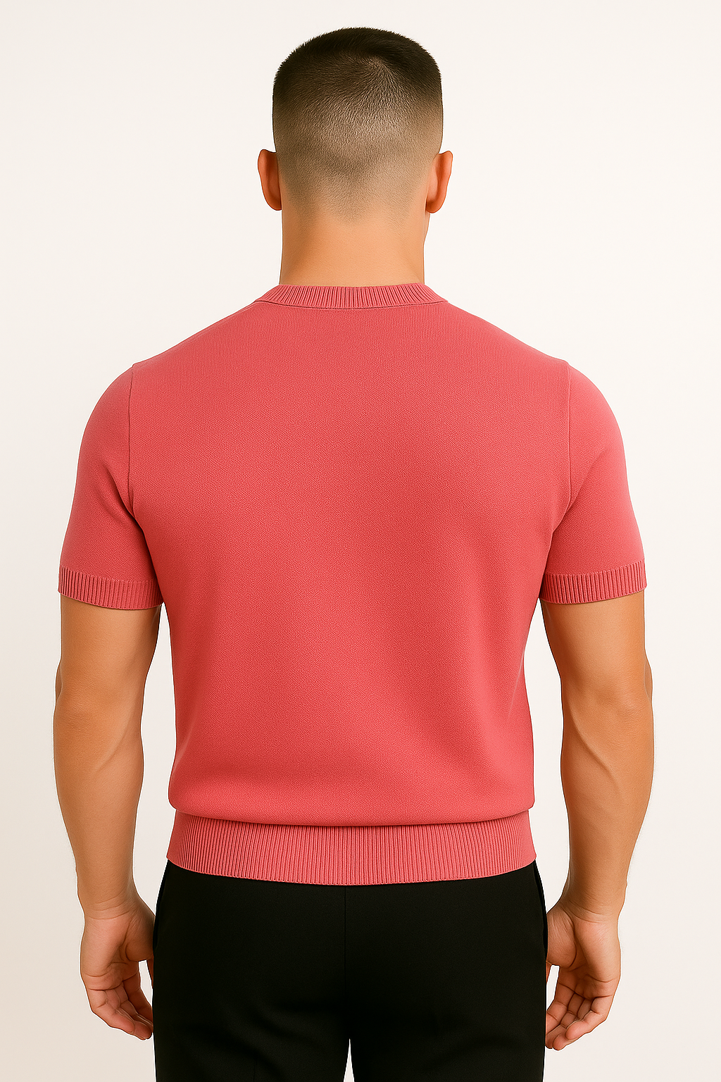 Men’s Cashmere Knit Polo Shirt – Soft Luxury Sweater Top for Smart Casual Wear