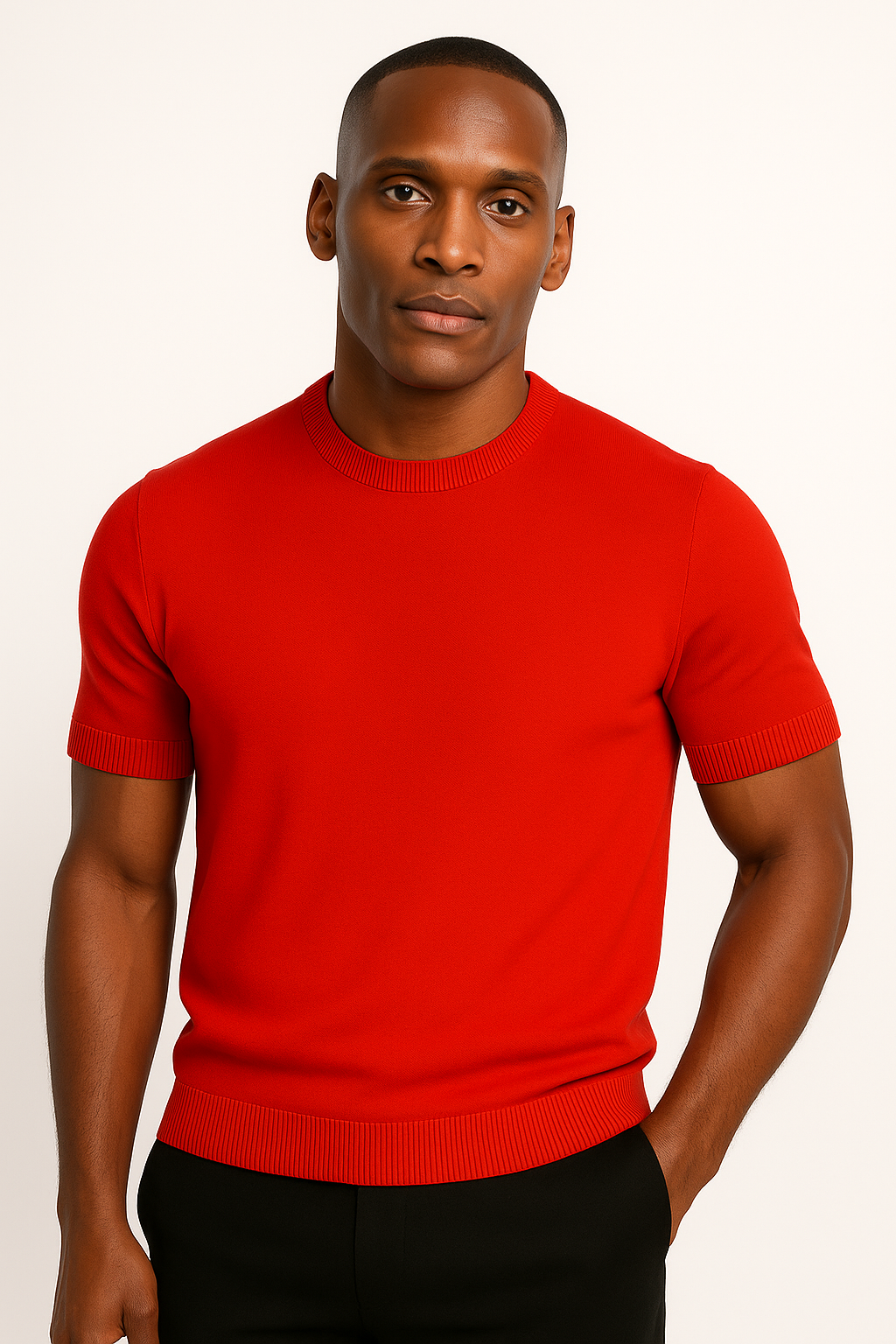 Men’s Cashmere Knit Polo Shirt – Soft Luxury Sweater Top for Smart Casual Wear