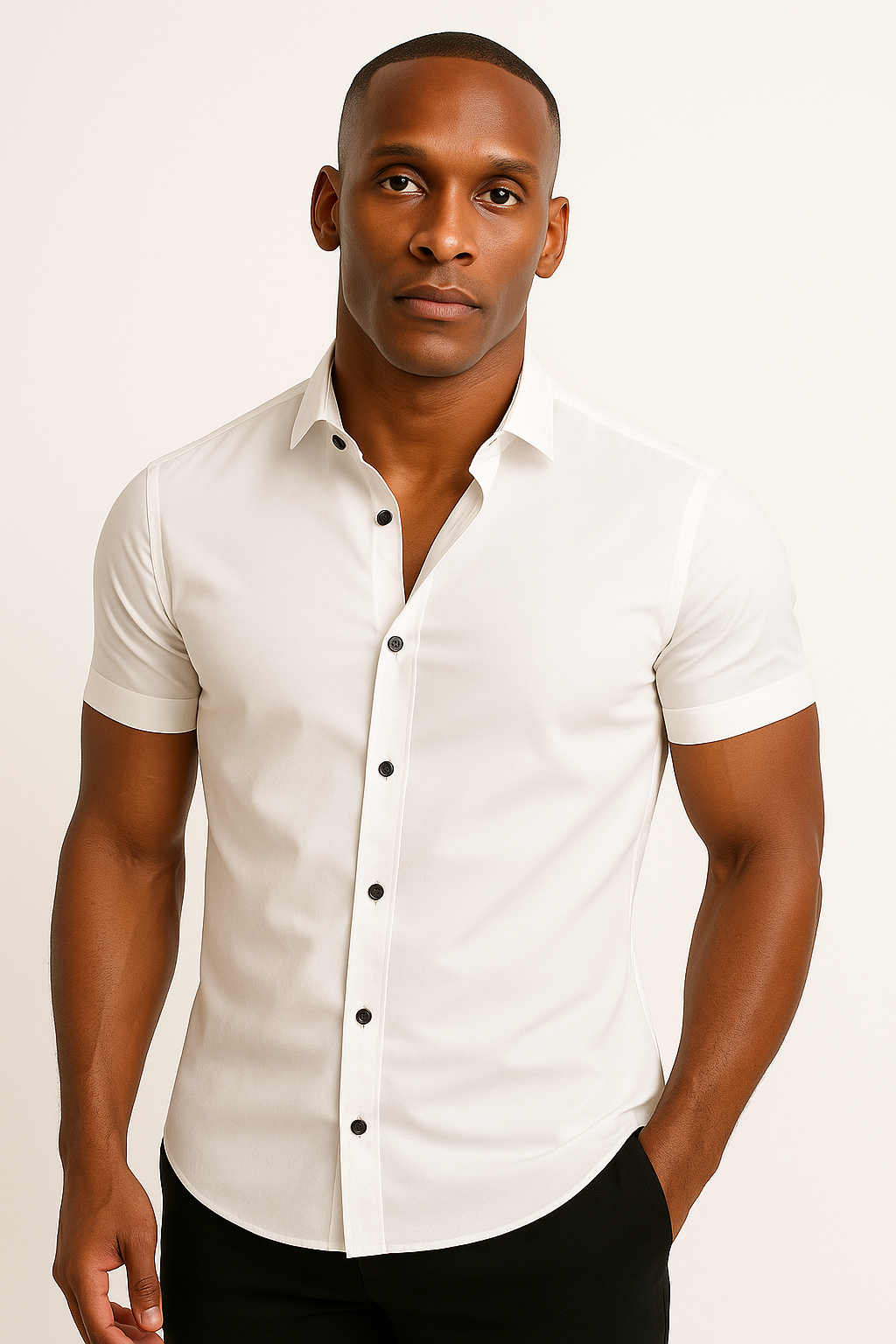 Solorfit | Men Athletic Stretch Fit Shirt - Solorfit