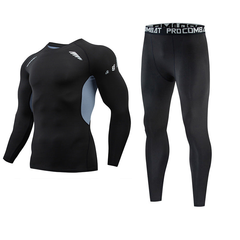 Men's compression gym fitness set