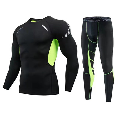 Men's compression gym fitness set