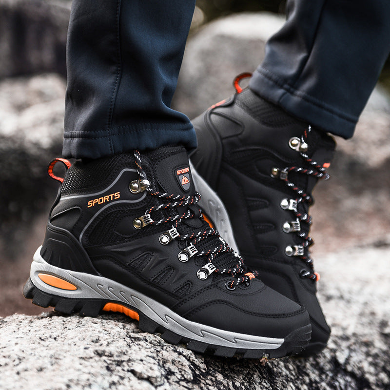 Men’s Mid Height Steel Toe Waterproof Work Boots – Durable Safety Footwear