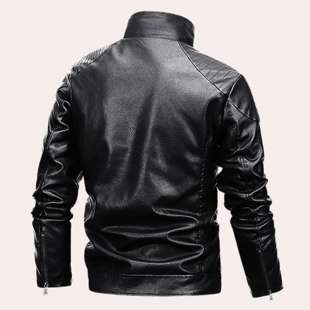 Torcuato Men’s Modern Leather Winter Jacket 2025 – Classic Warm Outerwear