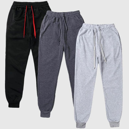 Elastic-cuffed sweatpants for men