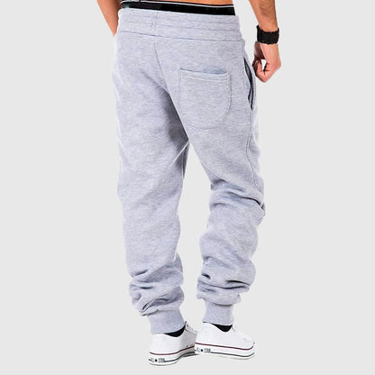 Elastic-cuffed sweatpants for men