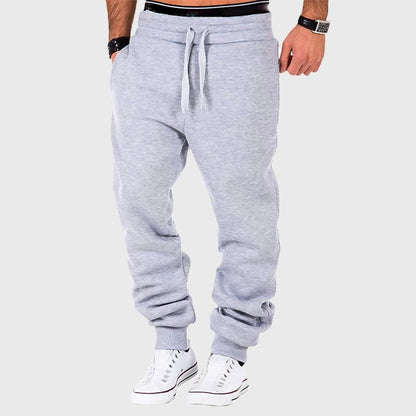 Elastic-cuffed sweatpants for men