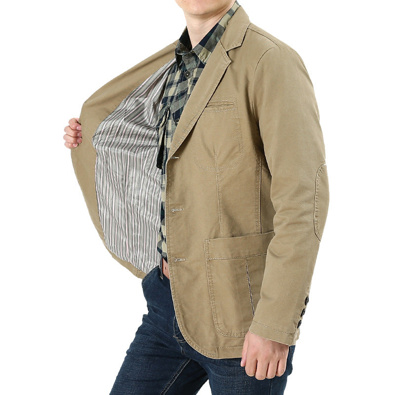 Men’s Cotton Blazer Jacket – Breathable Casual Suit Vest