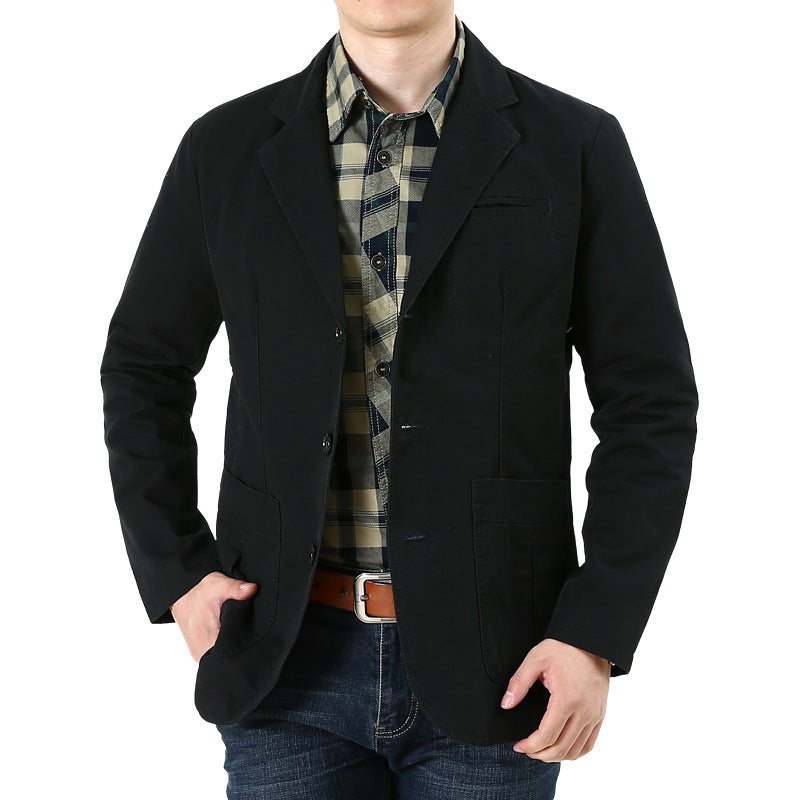 Men’s Cotton Blazer Jacket – Breathable Casual Suit Vest