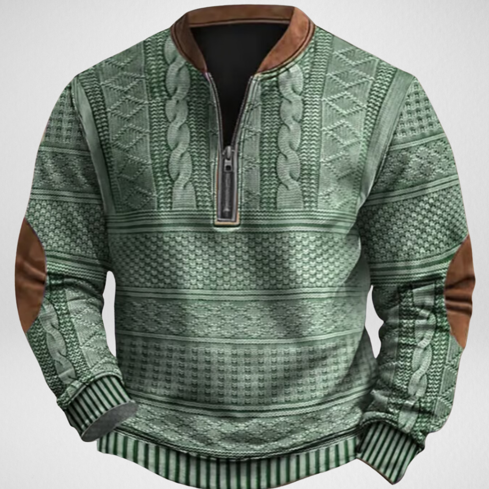 Men’s Half-Zip Knitted Sweater – Soft Comfort for Casual Everyday Wear