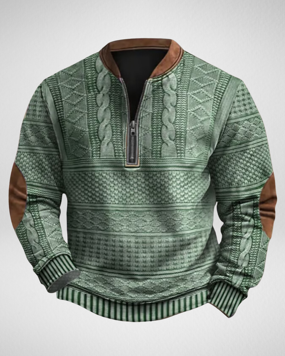 Men’s Half-Zip Knitted Sweater – Soft Comfort for Casual Everyday Wear