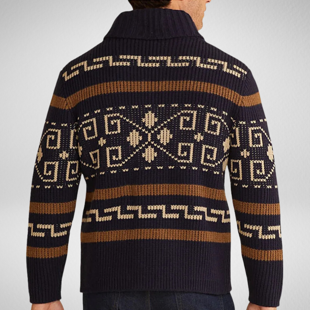 Men’s Knitted Zip Cardigan – Autumn & Winter