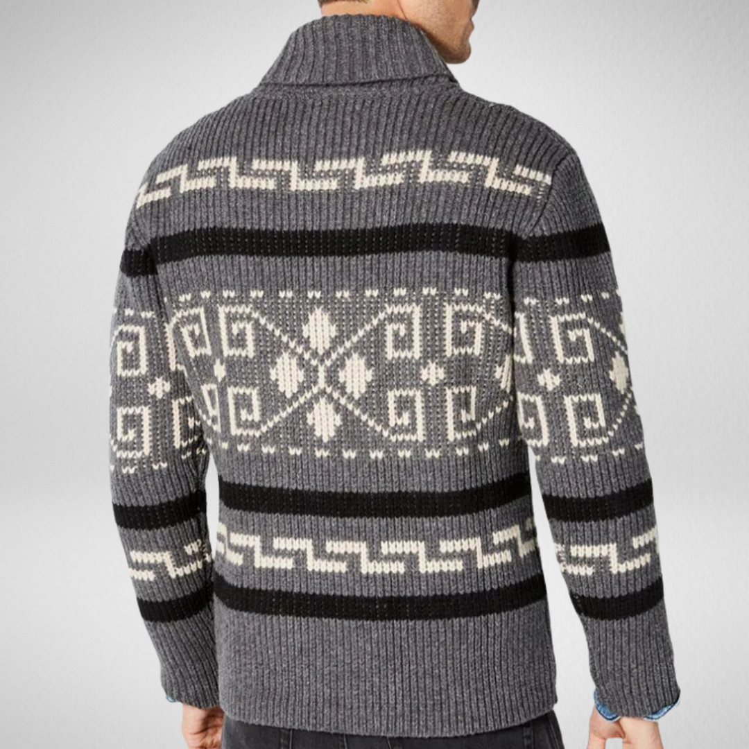 Men’s Knitted Zip Cardigan – Autumn & Winter