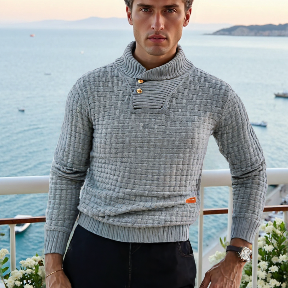 Finn | Stylish thermal knitted sweater for men