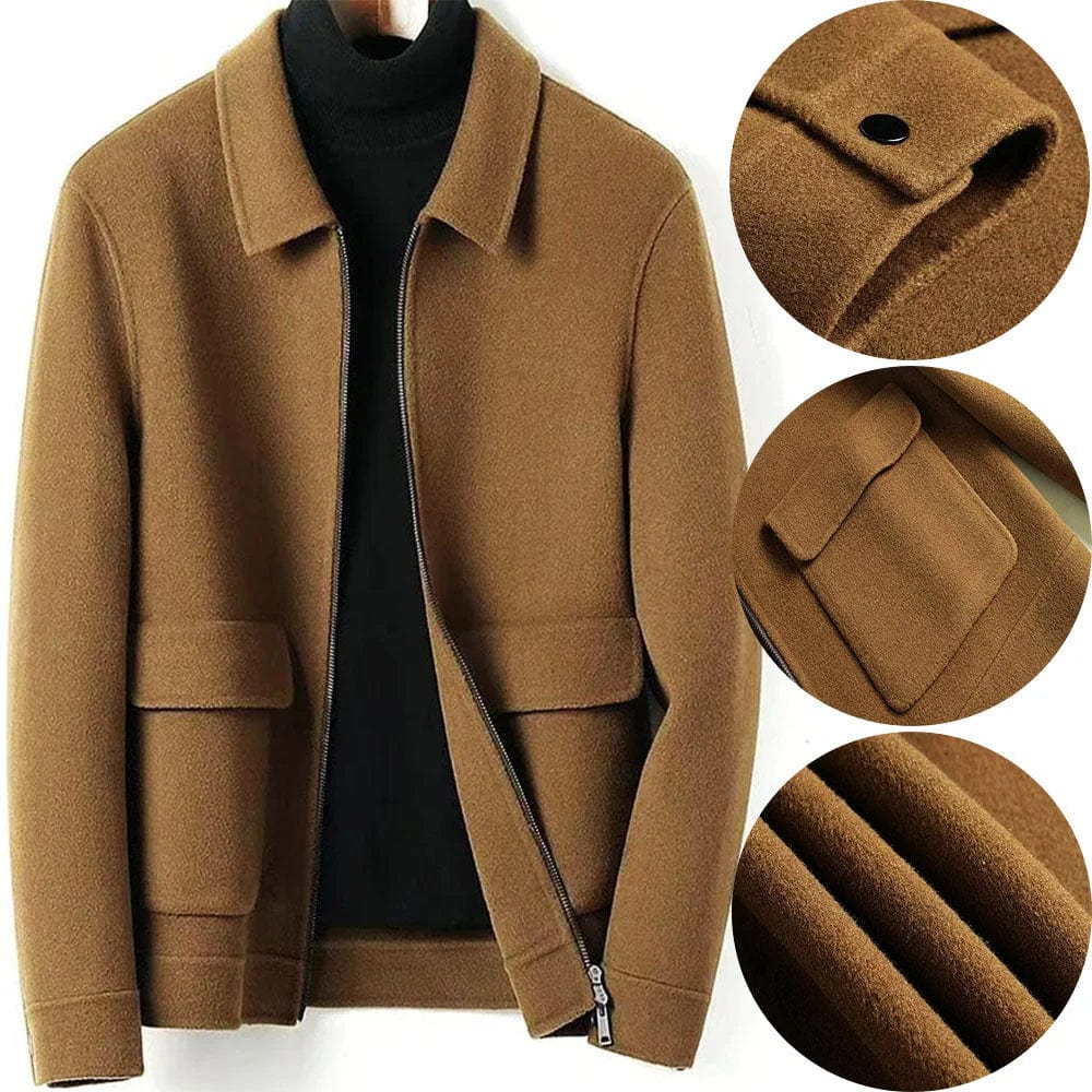 Gianluca – Elegant Wool Winter Coat for Men with Pockets
