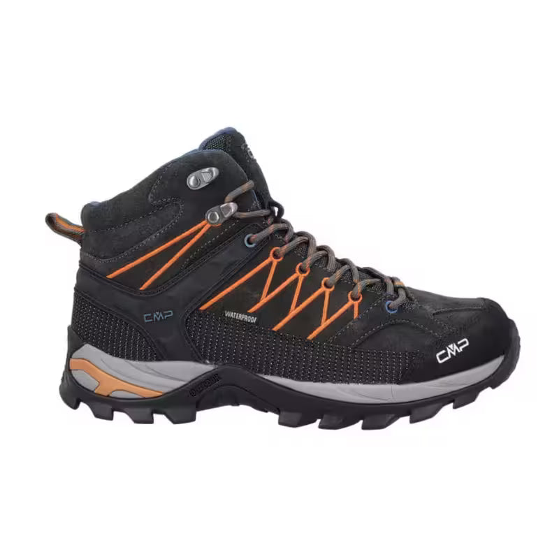 Men’s Waterproof Hiking Sneakers – Durable Outdoor Trekking Shoes in Orange