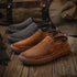 Hide Men Work Cowhide Leather Soft Shoes - Solorfit