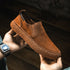 Hide Men Work Cowhide Leather Soft Shoes - Solorfit
