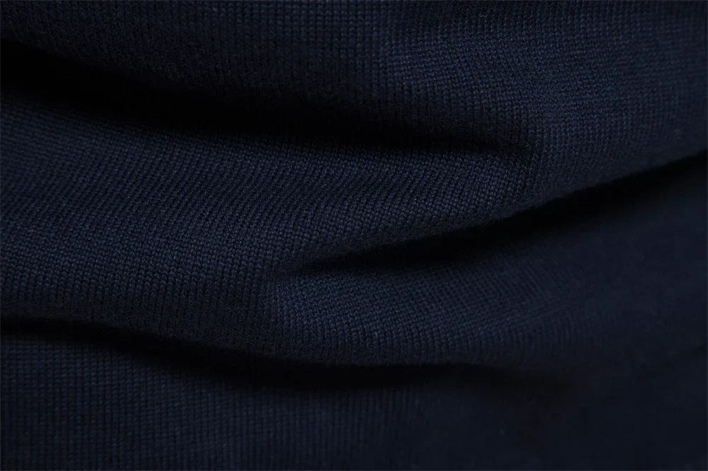 Men’s Quarter-Zip Sweater – Classic Knitted Sweater with Zipper Collar