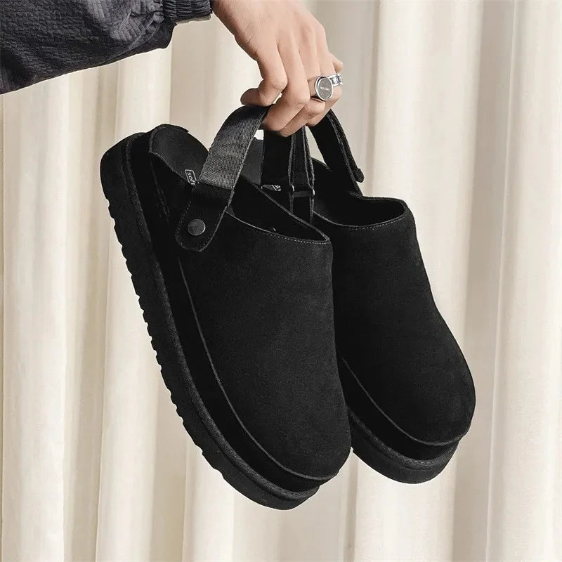 Women's Suede Slip-On Clogs - Elegance, All-Day Ease