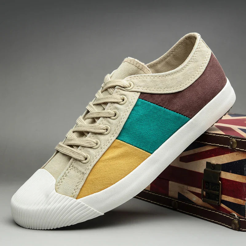 Claude Monet Low-Top Men Canvas Sneakers