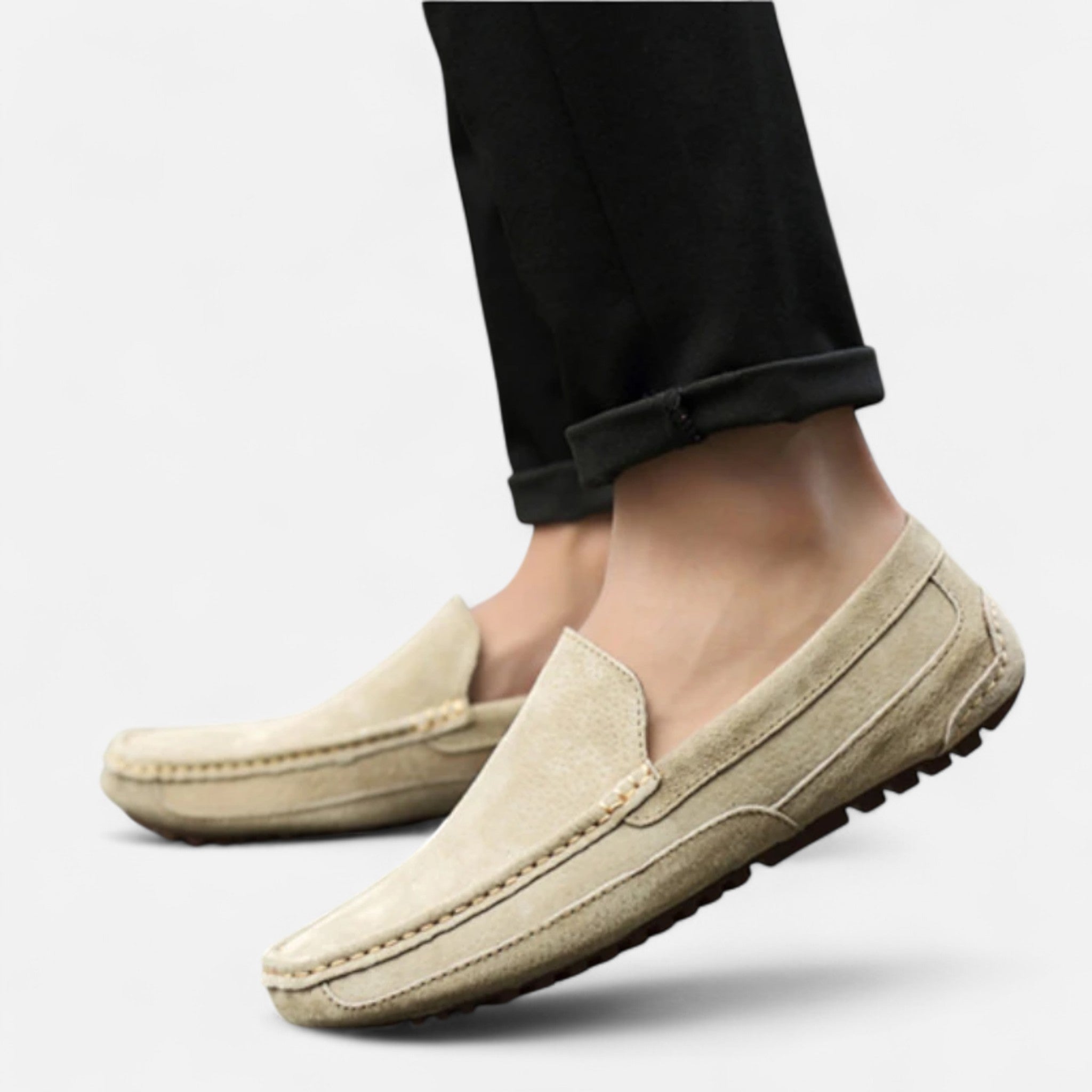 Ariste Men’s Suede Leather Loafers – Luxury Casual Moccasins with Elegant Design