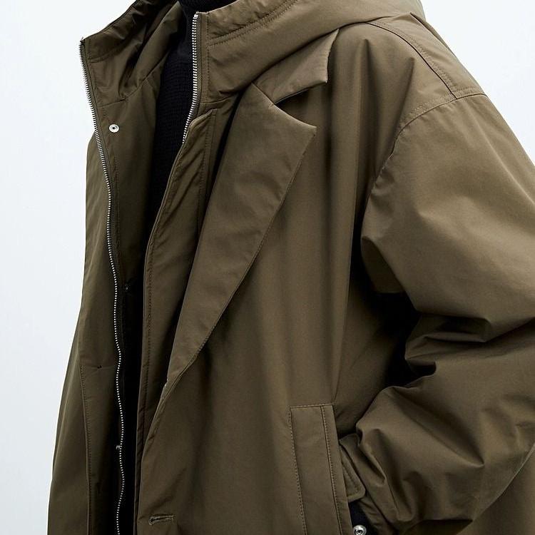 Kensington | Men’s Classic Overcoat – Long Wool Blend Coat for Formal and Casual Wear