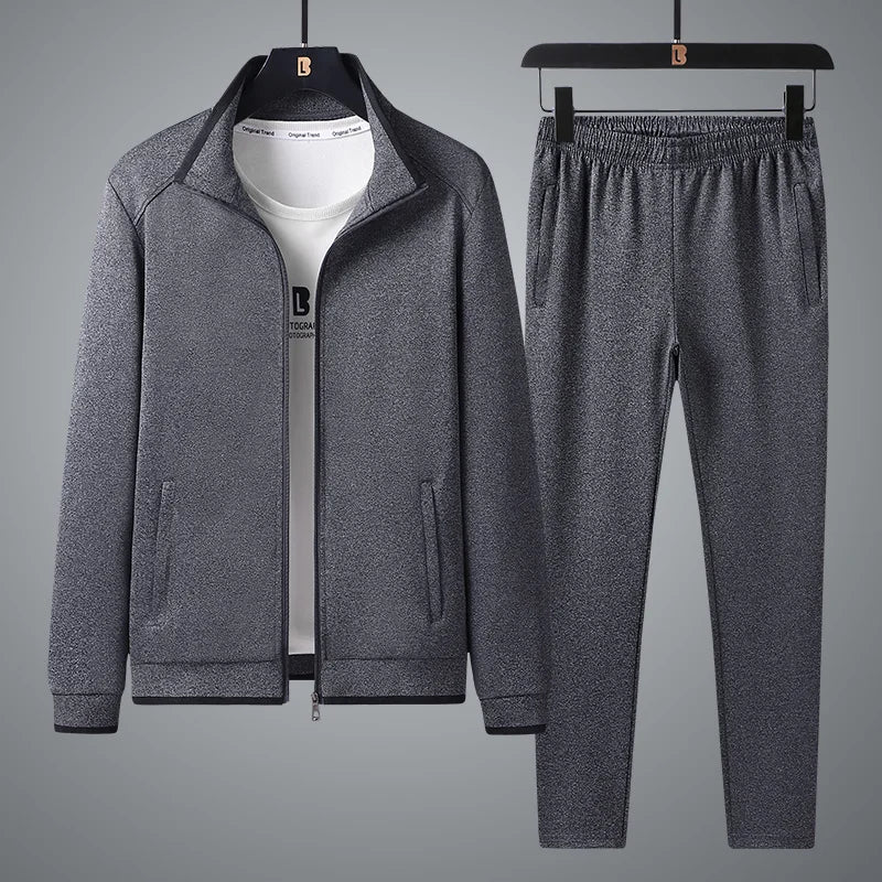 Men's spring autumn casual sports 2-piece tracksuit